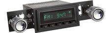1967-68 RetroSound Long Beach Series Radio - Black Face and Buttons - Black Bezel / Black Line Knobs