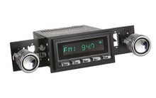 1967-68 RetroSound Long Beach Series Radio - Black Face/Chrome Buttons/Black Bezel/Black Line Knobs