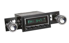 1967-68 RetroSound Long Beach Series Radio - Chrome Face/Black Buttons/Black Bezel/Black Line Knobs