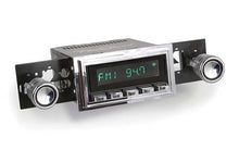 1967-68 RetroSound Long Beach Series Radio - Black Face/Chrome Buttons/Chrome Bezel/Black Line Knobs