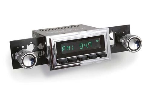 RetroSound Long Beach Series Radio - Chrome Face/Black Buttons/Chrome Bezel/Black Line Knobs