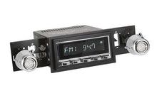 1969-73 RetroSound Long Beach Series Radio - Chrome Face/Chrome Buttons/Black Bezel/Chrome Knobs