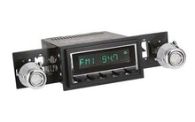1969-73 RetroSound Long Beach Series Radio - Chrome Face/Black Buttons/Black Bezel/Chrome Knobs
