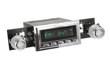 1969-73 RetroSound Long Beach Series Radio - Black Face/Chrome Buttons/Chrome Bezel/Chrome Knobs