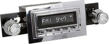1969-73 RetroSound Long Beach Series Radio - Chrome Face/Chrome Buttons/Chrome Bezel/Chrome Knobs
