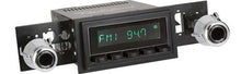 1969-73 RetroSound Long Beach Series Radio - Black Face & Buttons - Black Bezel & Black Dot Knobs