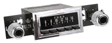 1969-73 RetroSound Long Beach Series Radio - Chrome Face/Black Buttons/Chrome Bezel/Black Dot Knobs