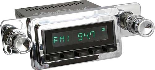 1964-66 RetroSound Hermosa Series Radio - Black Face/Black Buttons/Chrome Bezel/Chrome Knobs