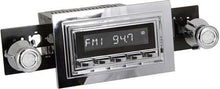 1969-73 RetroSound Hermosa Series Radio - Chrome Face/Chrome Buttons/Chrome Bezel/Chrome Knobs