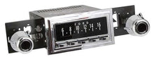 1969-73 RetroSound Hermosa Series Radio - Chrome Face/Chrome Buttons/Chrome Bezel/Black Dot Knobs