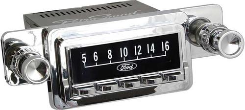 1964-66 RetroSound Laguna Series Radio - Chrome Face/Chrome Buttons/Chrome Bezel/Chrome Knobs