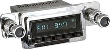 1964-66 RetroSound Laguna Series Radio - Black Face/Black Buttons/Chrome Bezel/Black Dot Knobs