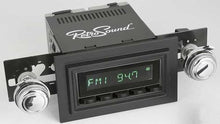 1974-86 RetroSound Long Beach Series Radio - Black Face/Black Buttons/Black Bezel/Chrome Knobs