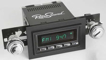 1974-86 RetroSound Long Beach Series Radio - Black Face/Chrome Buttons/Black Bezel/Chrome Knobs