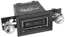1974-86 RetroSound Long Beach Series Radio - Chrome Face/Black Buttons/Black Bezel/Chrome Knobs