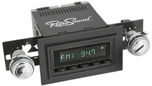 1974-86 RetroSound Hermosa Series Radio - Black Face/Black Buttons/Black Bezel/Chrome Knobs