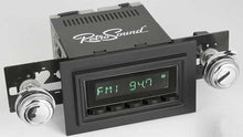 1974-86 RetroSound Laguna Series Radio - Black Face/Black Buttons/Black Bezel/Chrome Knobs