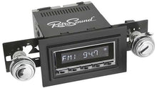 1974-86 RetroSound Laguna Series Radio - Chrome Face/Chrome Buttons/Black Bezel/Chrome Knobs