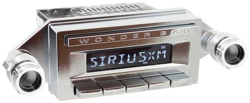 1958-62 GM RetroSound Wonderbar Radio w/SiriusXM- Chrome Face & Chrome w/Black Dot Knobs