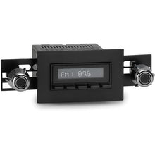 1974-86 RetroSound Laguna Series Radio - Black Face/Black Buttons/Black Bezel/Chrome w/ Black Dot Knobs
