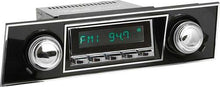 1967-68 F-Body Long Beach Radio w/SiriusXM - Chrome Radio, Buttons & Knobs w/Blk & Chrome Face Plate