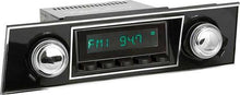 1967-68 F-Body Long Beach Radio w/SiriusXM - Blk Radio/Buttons, Chrome Knobs & Blk/Chrome Face Plate