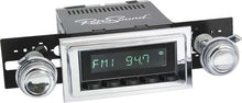 1967-68 Full Size Chevrolet Long Beach Radio w/SiriusXM - Black Radio/Buttons w/Chrome Bezel & Knobs