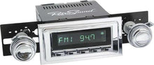 1967-68 Full Size Chevrolet Long Beach Radio w/SiriusXM - Chrome Radio, Buttons, Bezel & Knobs