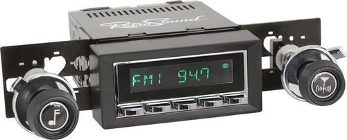 1970-81 Camaro / Firebird Long Beach Radio w/SiriusXM - Chrome Radio & Buttons w/Black Bezel & Knobs