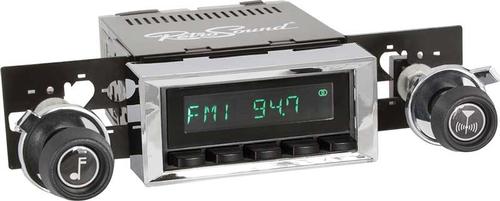 1970-81 Camaro / Firebird Long Beach Radio w/SiriusXM - Black Radio, Buttons & Knobs w/Chrome Bezel