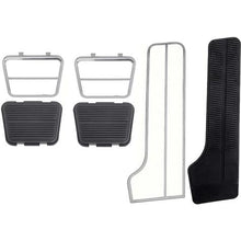1967-68 Chevy, GMC Pickup, Suburban; Pedal Pad Kit; with Trim Plates; with Manual Trans; 6 Piece Set
