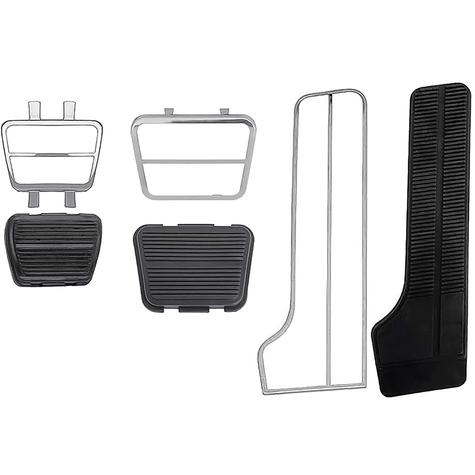 1969-70 Chevy, GMC Pickup, Blazer, Jimmy, Suburban; Pedal Pad Kit; with Trim Plates; with Auto Trans; 6 Piece Set