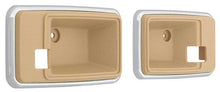 1975-82 GM Inner Door Handle Escutcheons ; Doeskin ; Pair ; Various Models