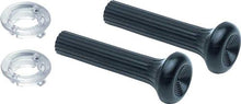 1968 Camaro, Firebird; Dash Vent Knob Set; Black Knobs; with Clear Ferrules; 4-Piece Set
