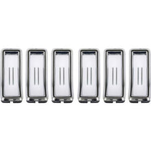 1968 Mustang; Tail Light Bezel Set; with Gaskets & Hardware; Die-Cast Chrome; 6 Bezel Set