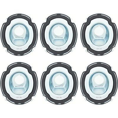 1965 Chevy Bel Air, Impala; Tail Lamp & Back Up Light Housing Base Set; 6-Piece Set