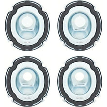 1965 Chevy Biscayne; Tail Light & Back Up Light Housing Base; 4 Piece Set