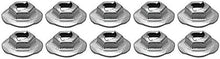 Thread Cutting Pal Nut, 5/16" Stud Size, Hex Washer Head, Zinc Plated, 10 Piece Set