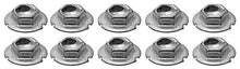 Thread Cutting Pal Nut, 3/16" Stud Size, Hex Washer Head, Zinc Plated