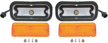 1964 Impala, Bel Air, Biscayne; Park Lamp Assemblies; Amber Lens; RH & LH;  Pair