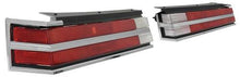 1984-87 Buick Regal; Tail Lamp Lens & Bezel Set; Plus Clip & Gasket Set; Chrome Bezels; 6-Piece Set