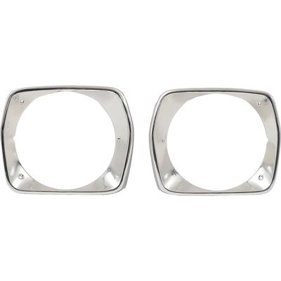 1975-76 Duster Valiant Headlamp Bezel - RH & LH Pair