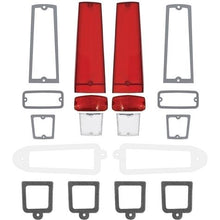1966; Plymouth Valiant; Tail Lamp Lens & Gasket Kit; w/ Back-up Lenses; 18-Piece Set