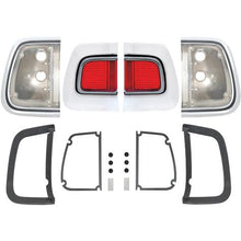 1968 Barracuda Tail Lamp Housing, Lens, & Gasket Kit; 16-pieces