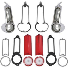 1964-65 Barracuda/1965 Valiant; Tail Lamp Housing, Lens, & Gasket Kit; 14 pieces