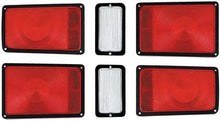 1971 Dodge Charger; Tail Lamp Lens Set; With Back Up Lenses; 6 Lens Set