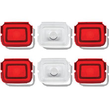 1964 Dodge Polara 500; Tail Lamp Lens & Gasket Kit; With Back-up Lenses