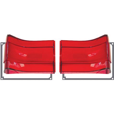 1967 Satellite/GTX Tail Lamp Kit w/ Red Bezels
