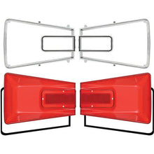 1966 Coronet Tail Lamp Kit; Lenses, Bezels, and Gaskets; LH and RH Sides