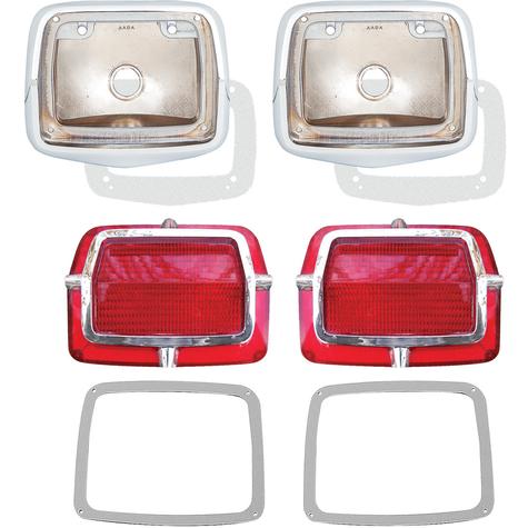 1965 Belvedere / Satellite Tail Lamp Housing, Lens, & Gasket Kit